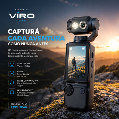 VIRO POCKET Q8 SERIES™La pocket que llevás a todos lados.