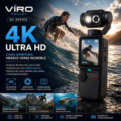 VIRO POCKET Q8 SERIES™La pocket que llevás a todos lados.