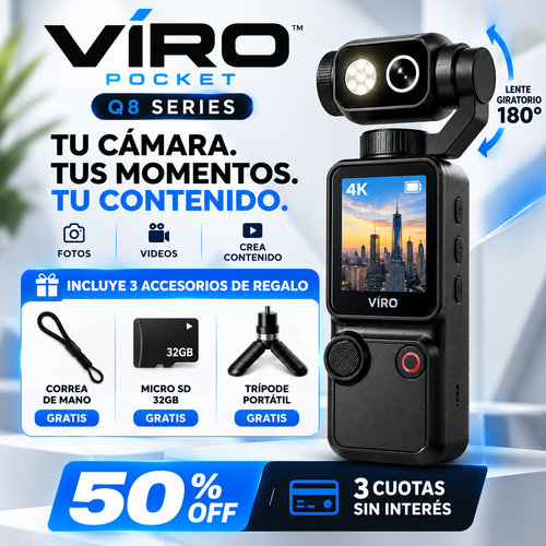 VIRO POCKET Q8 SERIES™La pocket que llevás a todos lados.