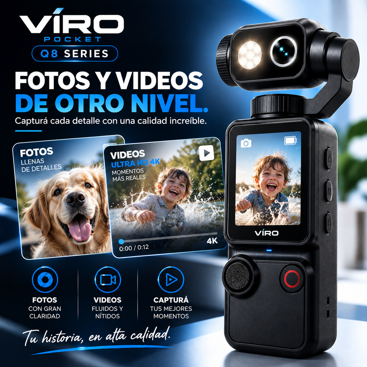 VIRO POCKET Q8 SERIES™La pocket que llevás a todos lados.