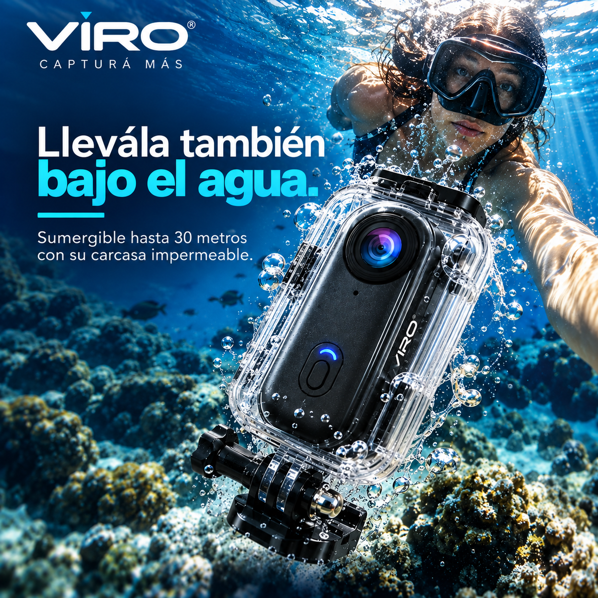 VIRO POCKET ACTION 4K “GRABÁ LA AVENTURA DESDE ADENTRO.”